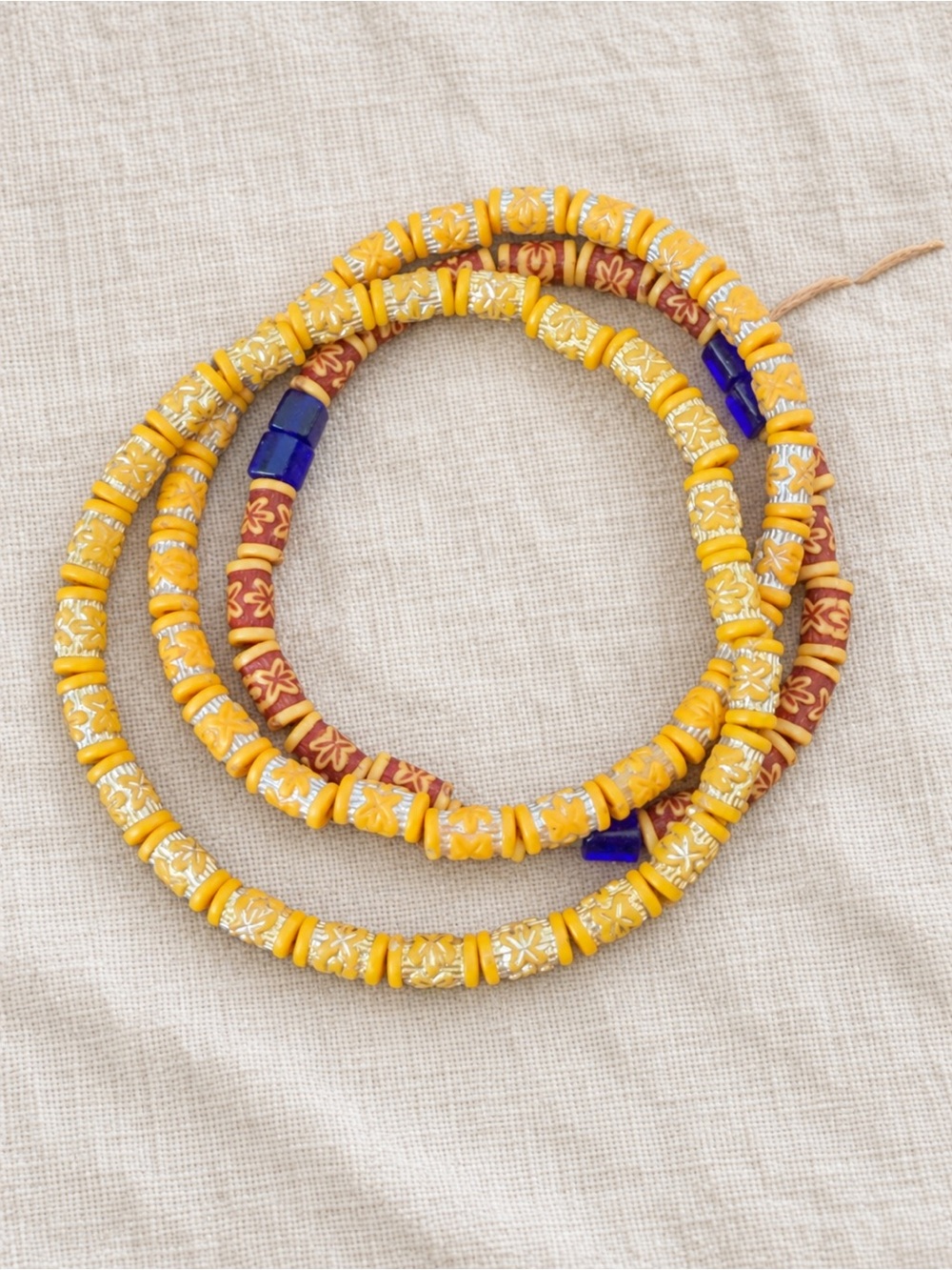 Set of 3 Handmade African Beaded Bracelets – Togo Artisan Jewelry